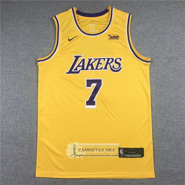 Camiseta Los Angeles Lakers Carmelo Anthony NO 7 Icon 2020 Amarillo